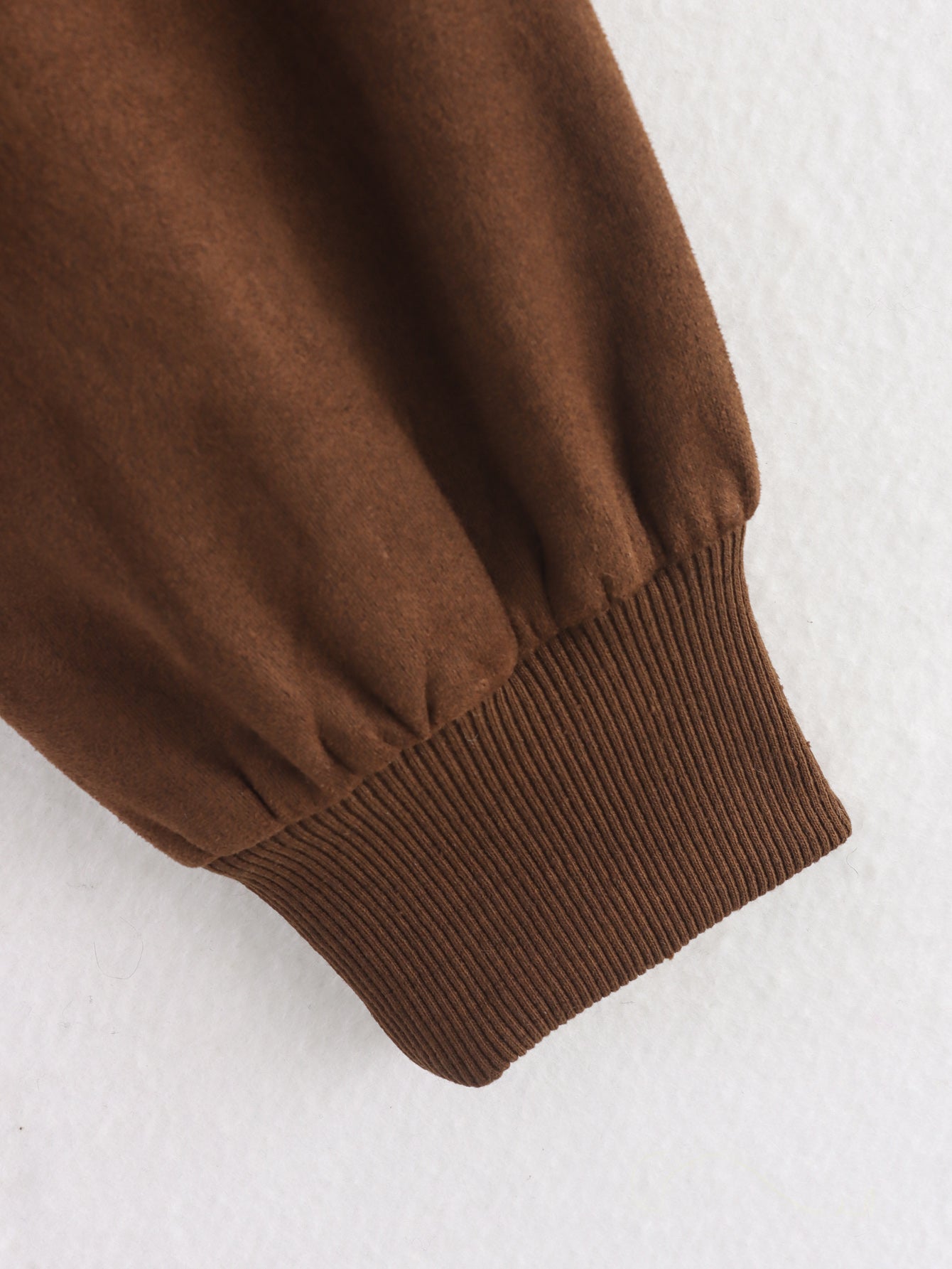 JAQUETA SUEDE LOOSE VARSITY