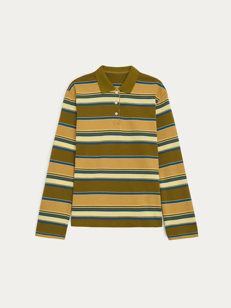 Camiseta Oficial do Clube de D&D: Polo Listrada Vintage de Algodão Premium