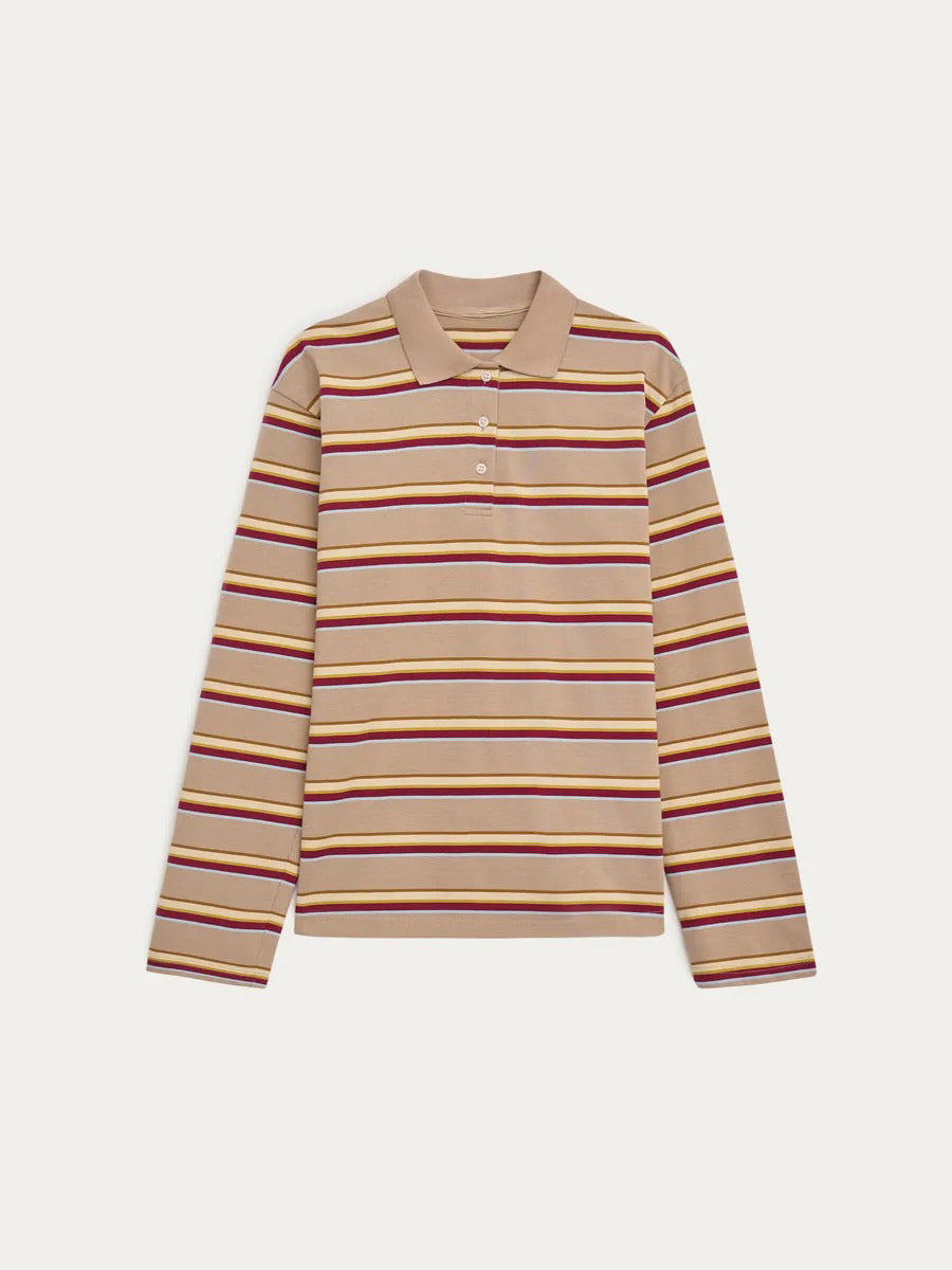 Camiseta Oficial do Clube de D&D: Polo Listrada Vintage de Algodão Premium