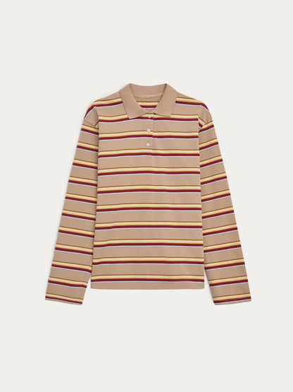 Camiseta Oficial do Clube de D&D: Polo Listrada Vintage de Algodão Premium