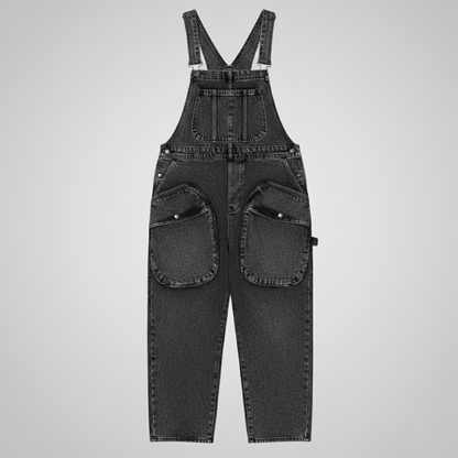 STREET UTILITY JUMPSUIT — DARK DENIM IMPORT